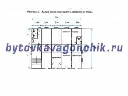 Административно-Бытовой Комплекс из блок-контейнеров 6м и 4м